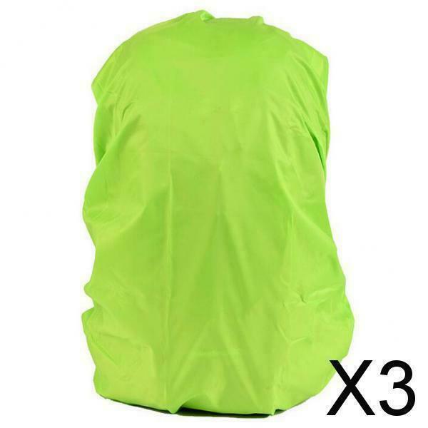 3X Waterproof Outdoor Camping Hiking Backpack Bag Dust Rain Cover Green