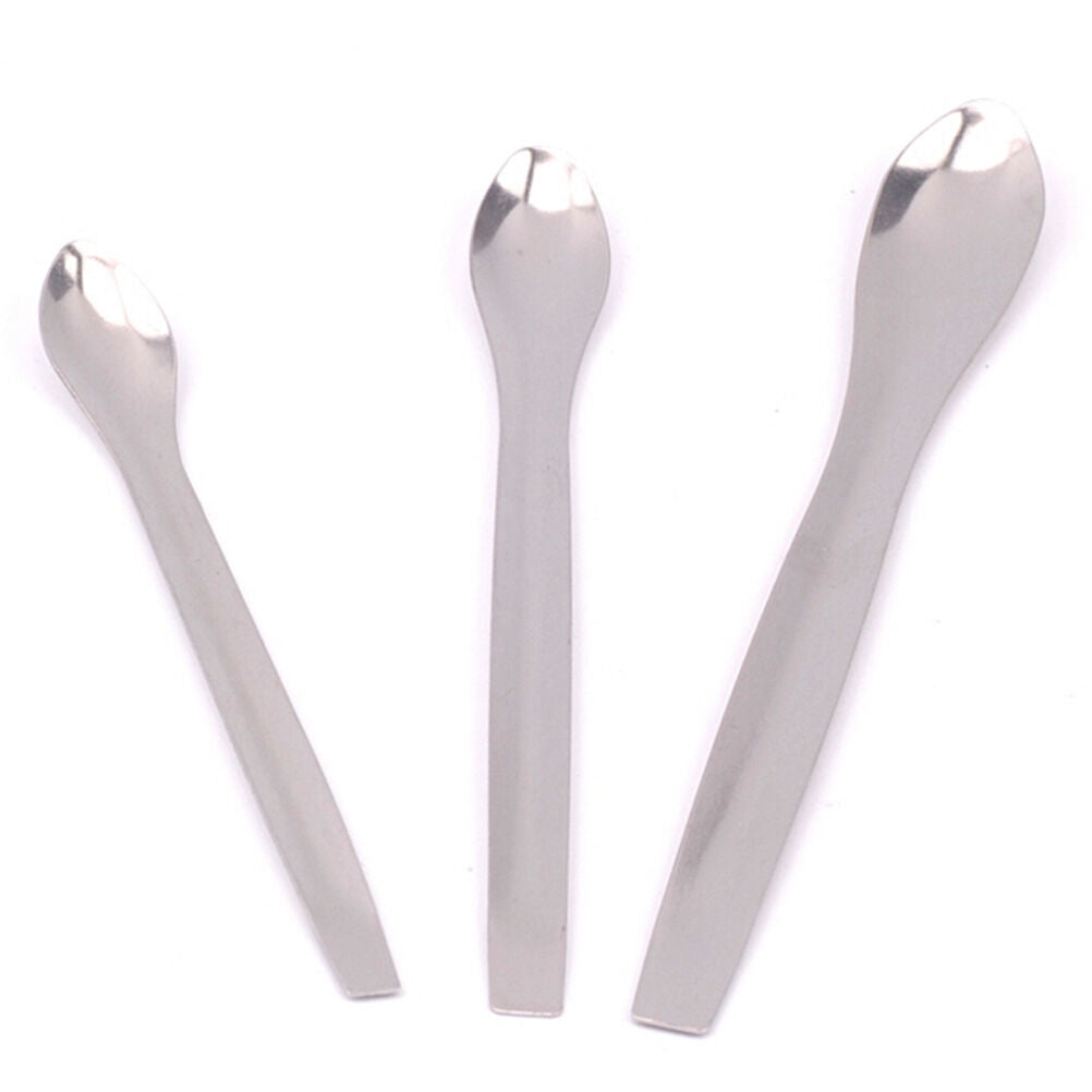 3pcs/Set Stainless Steel Medicinal Ladle Spoon Chemistry Experiment Pharma.l8