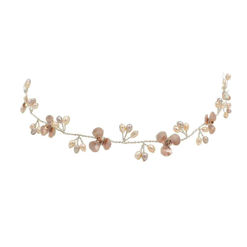 Bride Floral Rhinestone Crystal Prom Wedding Tiara  Bridesmaid Headband