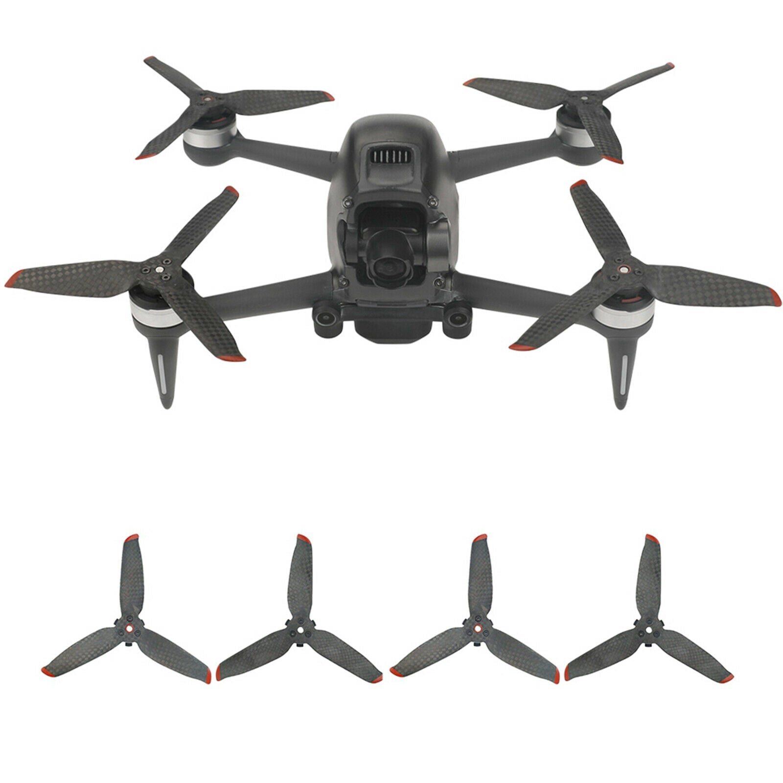 4pcs Carbon Fiber Propeller Blades for DJI FPV Combo Lightweight Props Parts