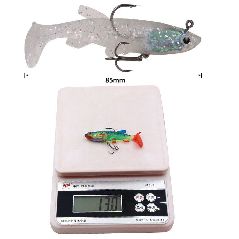 5pc Fishing Lure Floating Crankbait Bait Pike Bass Trout Wobblers Fishing Tackle