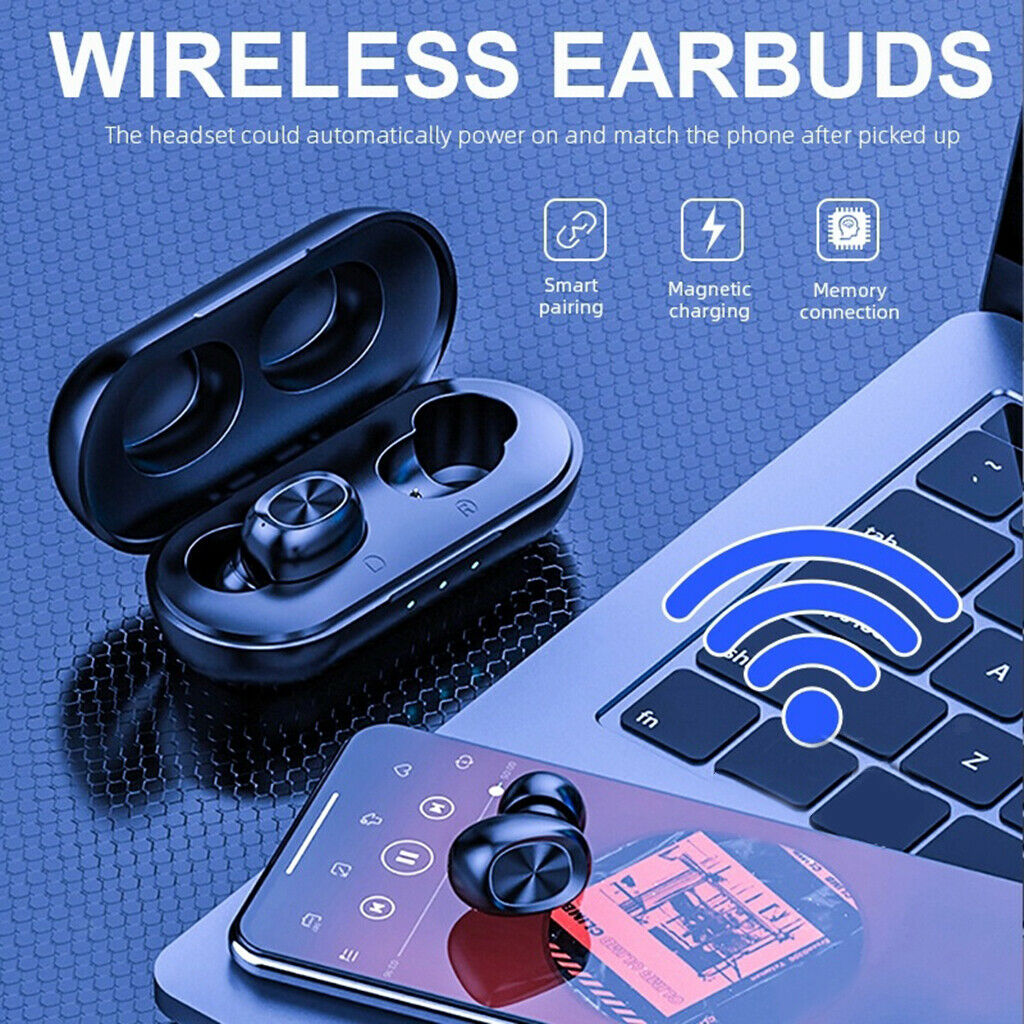 Waterproof Earbuds Bluetooth 5.0 HiFi Headphone with Microphone HD Call