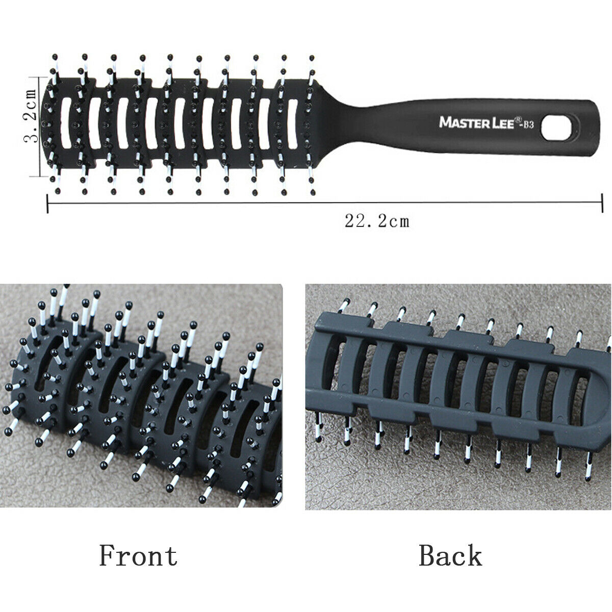 Vented Brush for Men Barber Hair Styling Anti-static Women Wave Hair Comb Brush