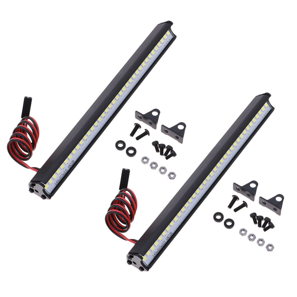 2pc LED Light Bar Bright Lamp for SCX10 90046 D90  TRX4 1/10 Crawler