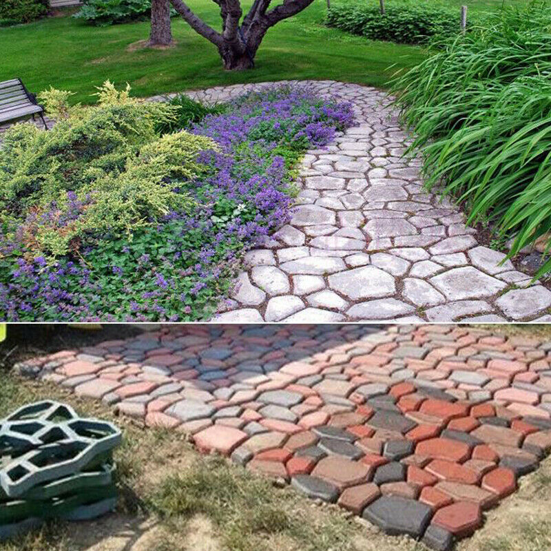 Path Makers Mold Manually Paving Cement Brick Molder Garden Decor Mould Trenpid