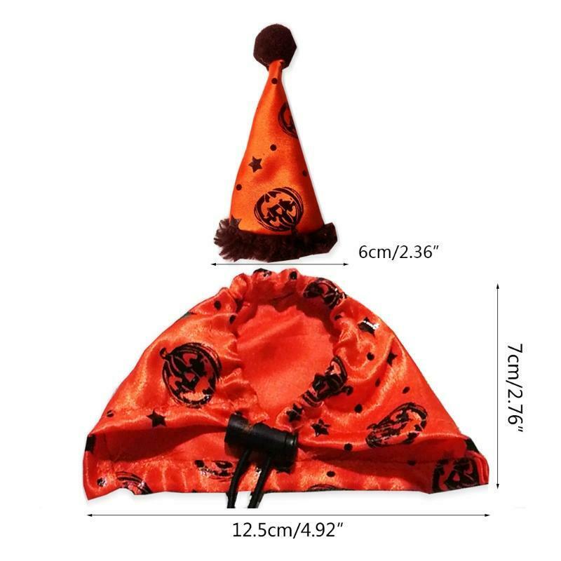 Halloween Hat and Cloak for Reptiles Photo Props Adjustable Lizard Costume Set