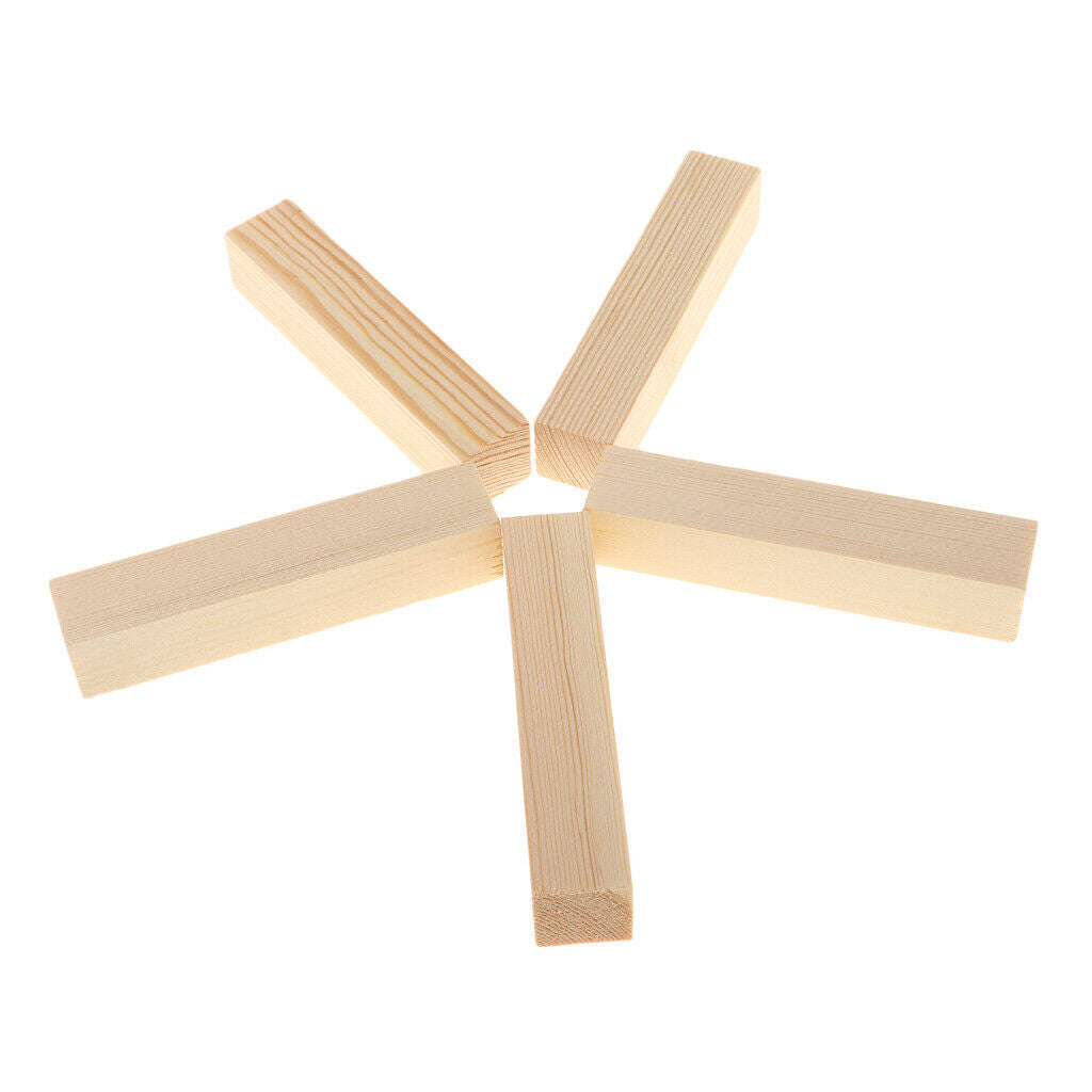 15x Unfinished Mixed Balsa Wood Sticks DIY Woodworking Projects Modelling Crafts