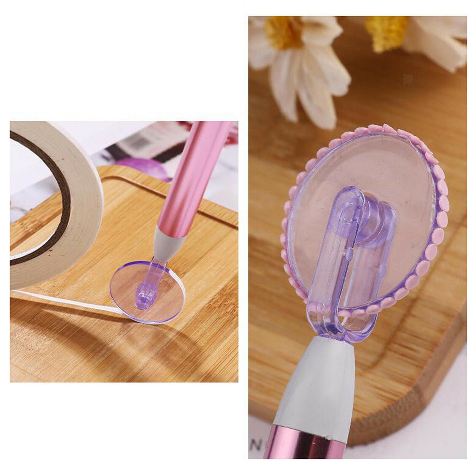 24Pcs 5D Diamond Painting Pen Embroidery with 5 Point Pen Tips Storage Tray