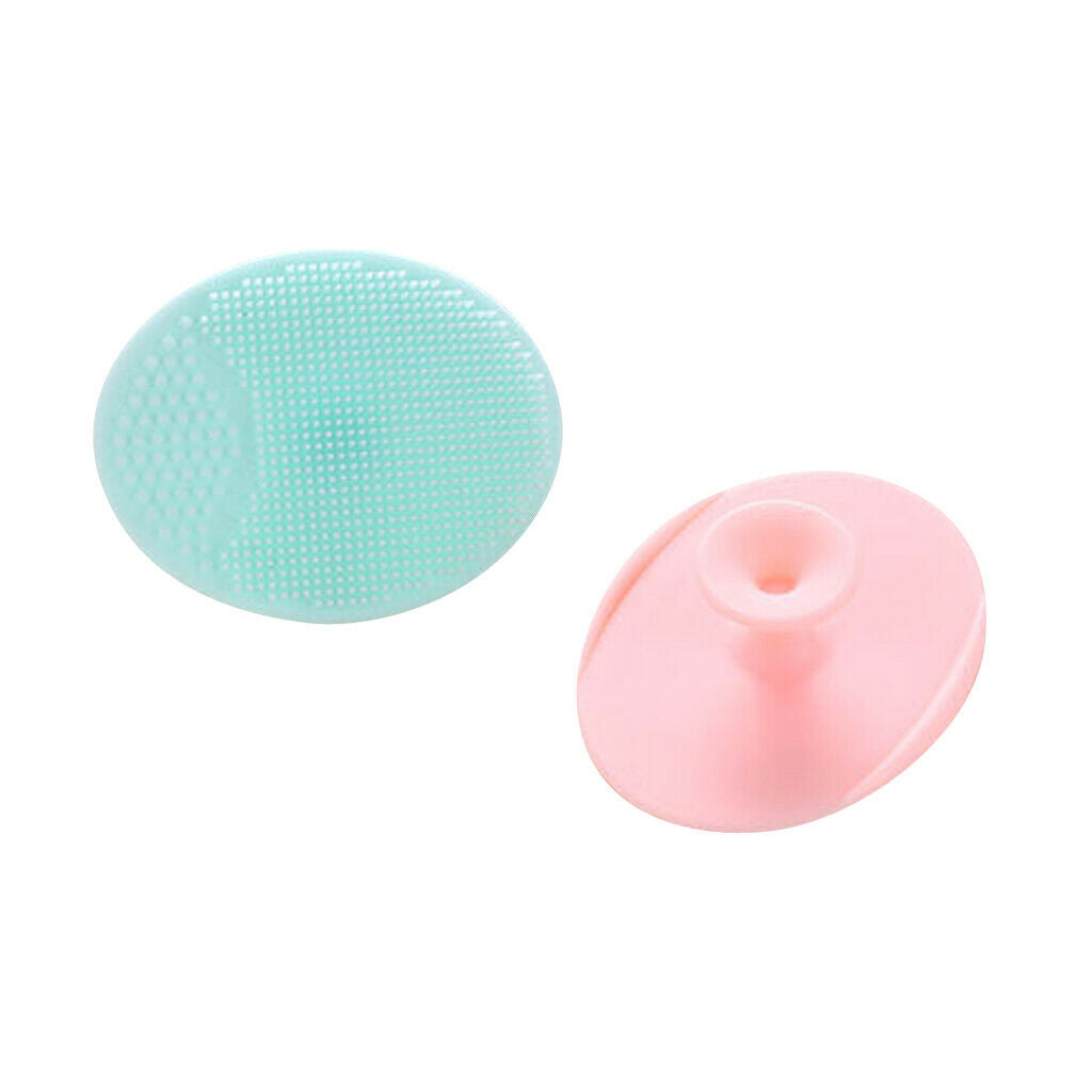 Set of 2x Exfoliator Face Cleansing Pads Silicone Facial Skin Pores Scrubber