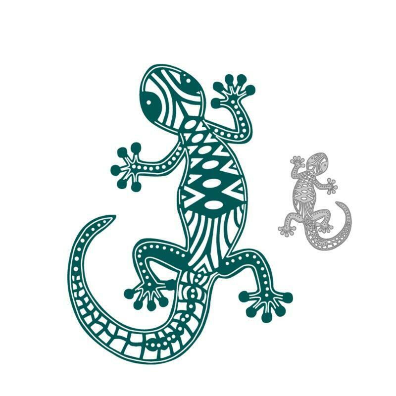 Gecko Metal Cutting Dies Stencil Scrapbooking DIY Album Stamp Paper Card Emboss