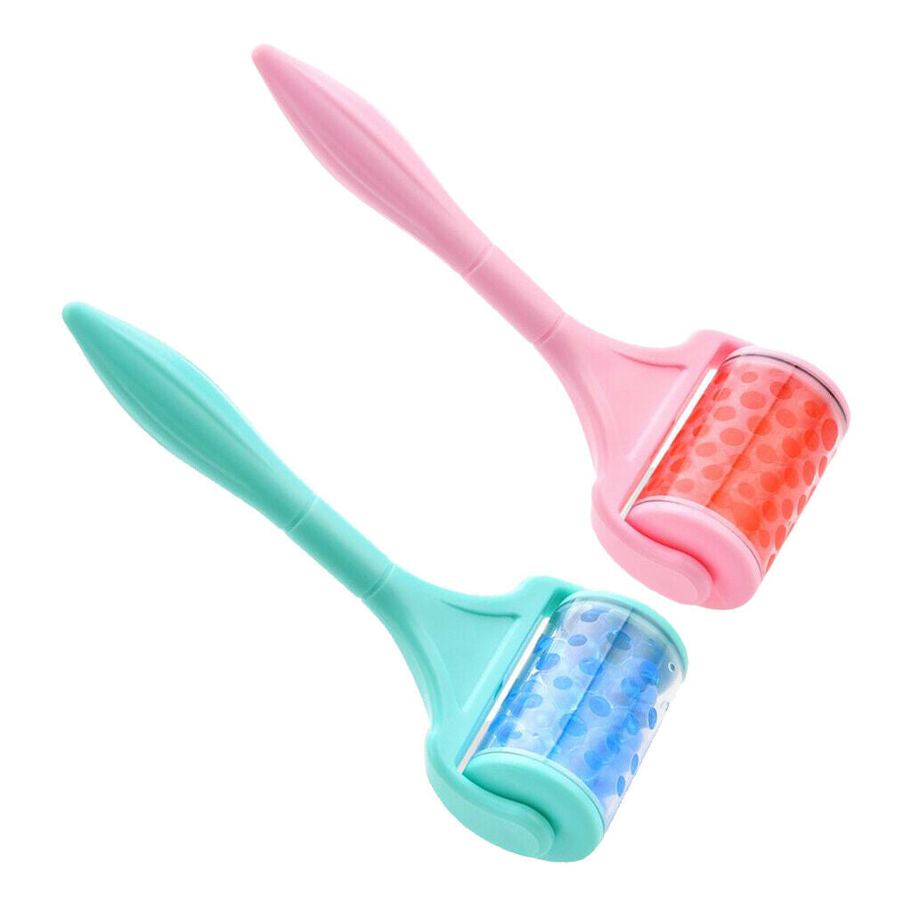 2 lot Portable Ice Roller Fatigue Relief Removal Device Skin Lifting Roller