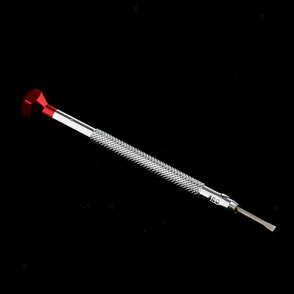 Stainless Steel Screwdriver Watch Jewelry Watchmaker Repair Tool Red 1.8