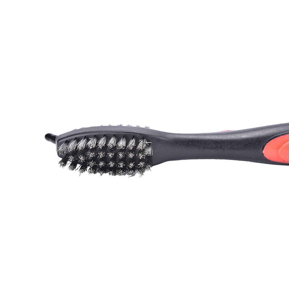 2 Side Brass Wires Nylon Golf Club Brush Groove Ball Cleaner Cleaning Tool 、 Kt