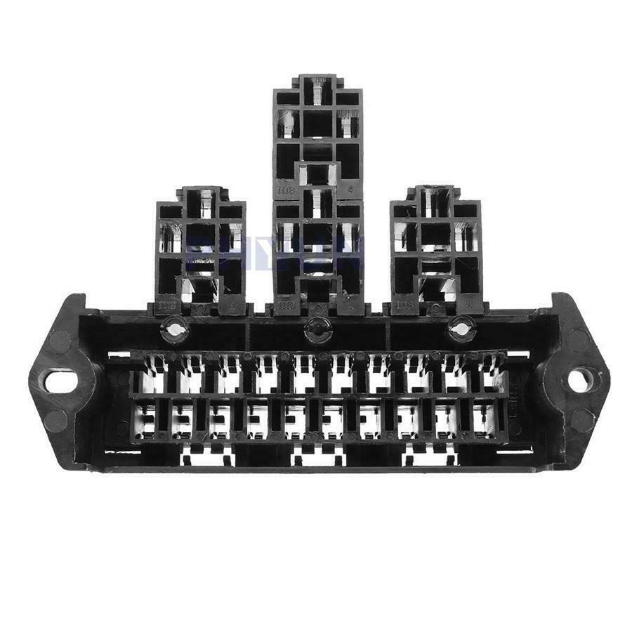 10 Way Blade Fuse Holder Relay Socket + Middle Size Fuse 12V 80A Universal Car