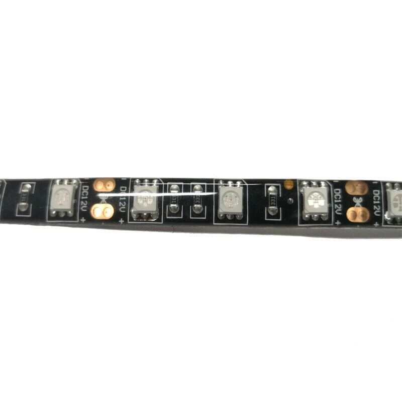 2x RED BRIGHT 6 inch 9 LED Waterproof Flexible Light Strip BLACK PCB board