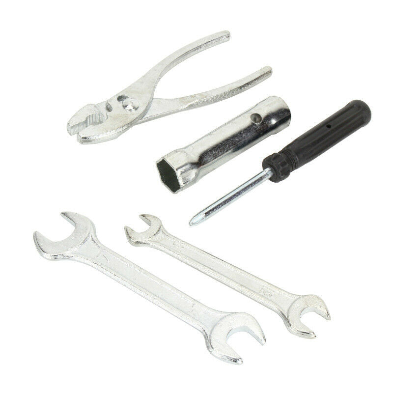 Motorcycle Car Kit Screwdriver Spanner Spark Plug Socket Tool Accessories w/ Bag