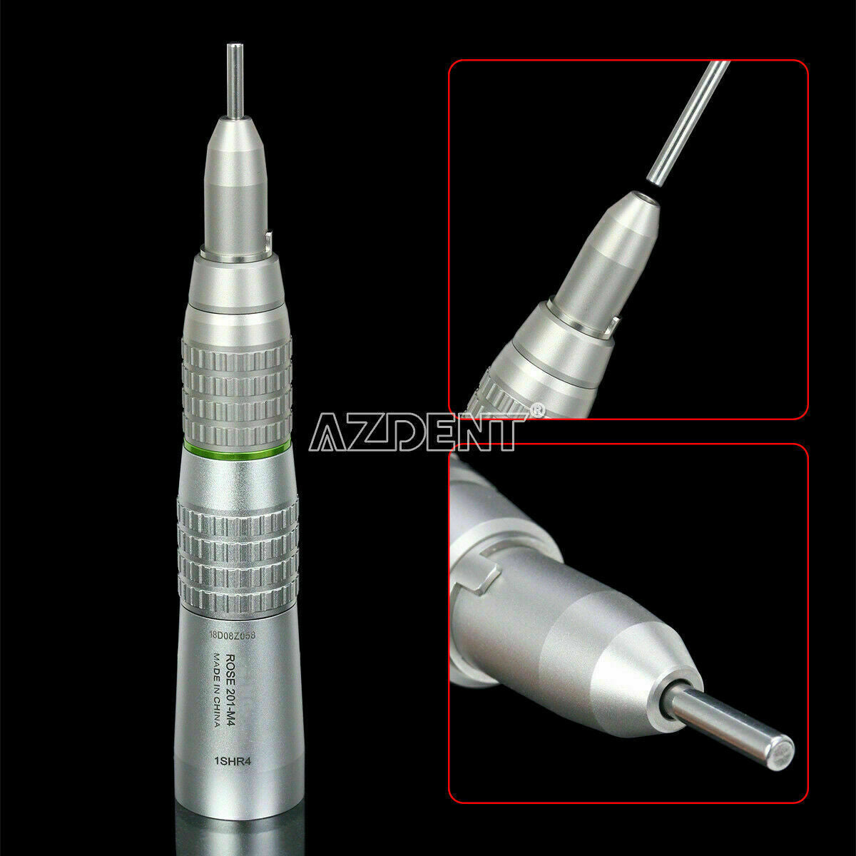Dental 4:1 Reduction Speed Ratio Straight Cone Handpiece For Fit NSK Bien Air
