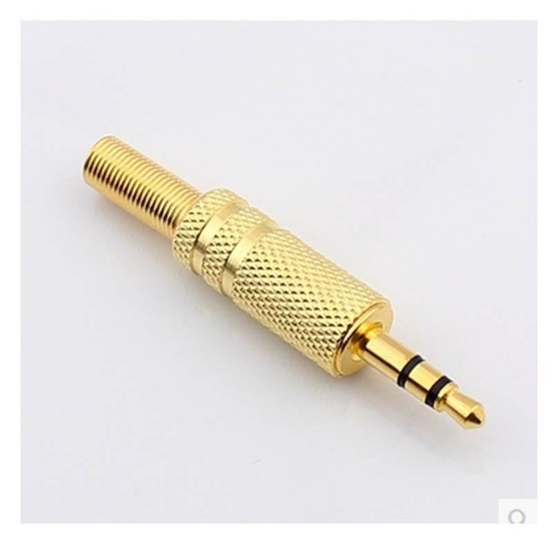 New 3 Pole 6.5mm Male Repair Headphone Jack Plug Metal Audio Soldering Spring