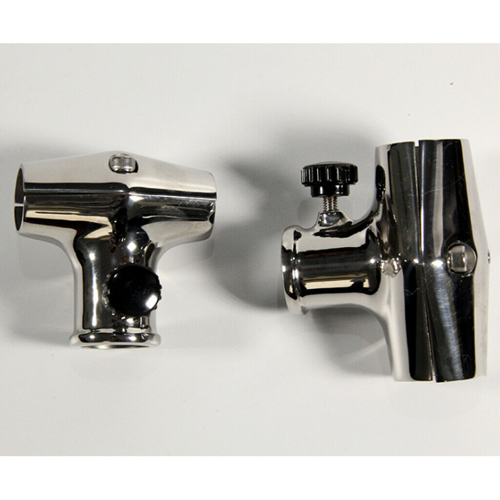 Stainless Steel Boat Flag Pole Flagpole Holder Socket for 22-25mm Pipe