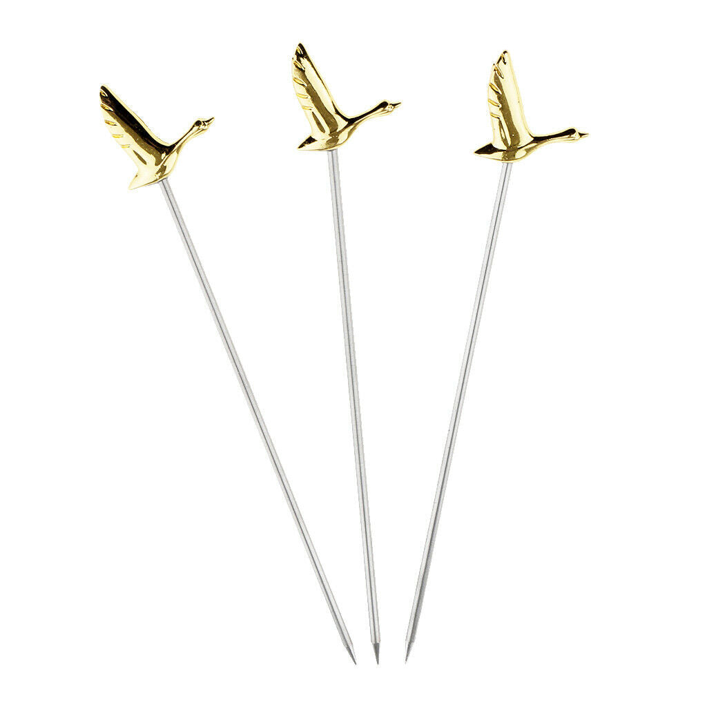 6pc Martini Selects Stainless Steel Fruit Cocktail Choices For Bar Coffee Tool