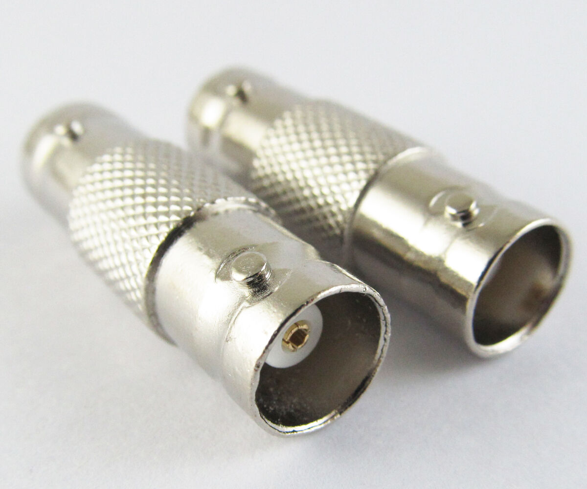 10pcs BNC Female To BNC Female RF Adapter connectors Nickel NEW