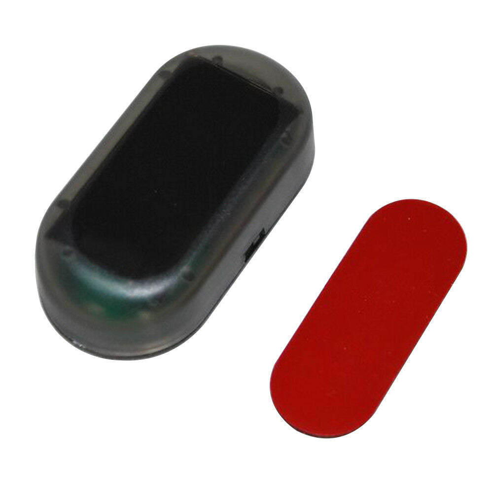Car Solar Energy Powered LED Alarm Warning Light Anti-theft Flashing Red Lamp