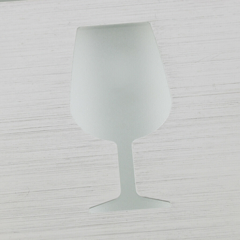 LED Neon Light Aluminum Wine Glass Goblet Sign Cafe, 11*11*3cm Energy-Saving