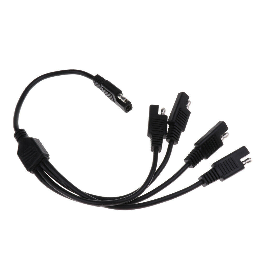 High Quality SAE Power Extension Cable Connector 1 to 4 + Quick Connecting Plugs