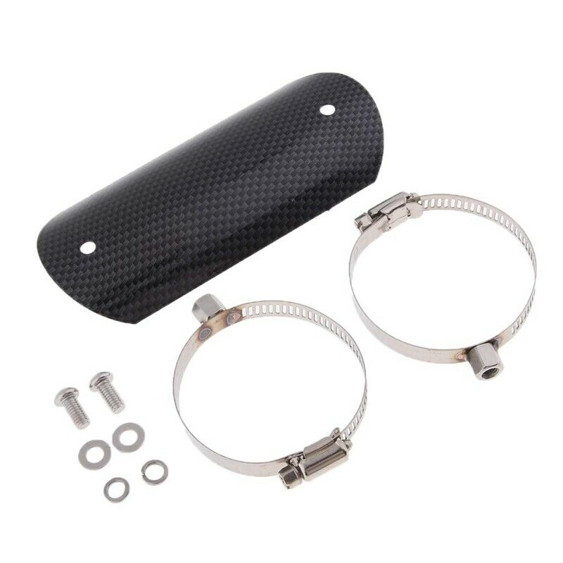 Universal Carbon Fiber Exhaust Heat Shield, Motorcycle, Motorcycle Muffler, MuQ1