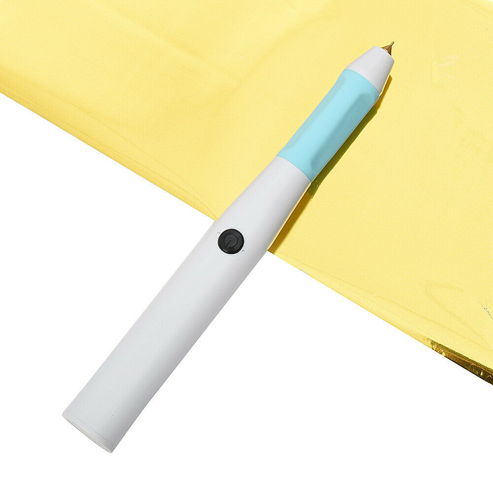 Heating Foil Pen Set Hand Held USB Paper Leather Replacement Head Art Craft DIY