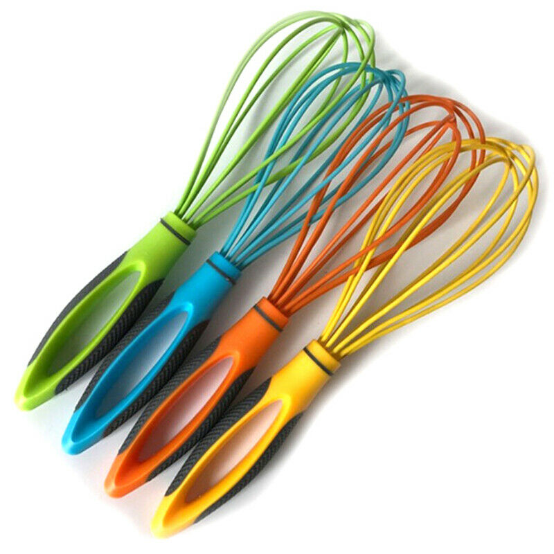 Handle Whisk Silicone Kitchen Mixer Balloon Wire Egg Beater Tools raY&.l8