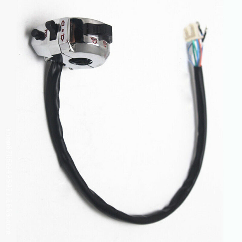 1x Plating Motorcycle Handlebar Horn Button Turn Signal Fog Light Control Switch