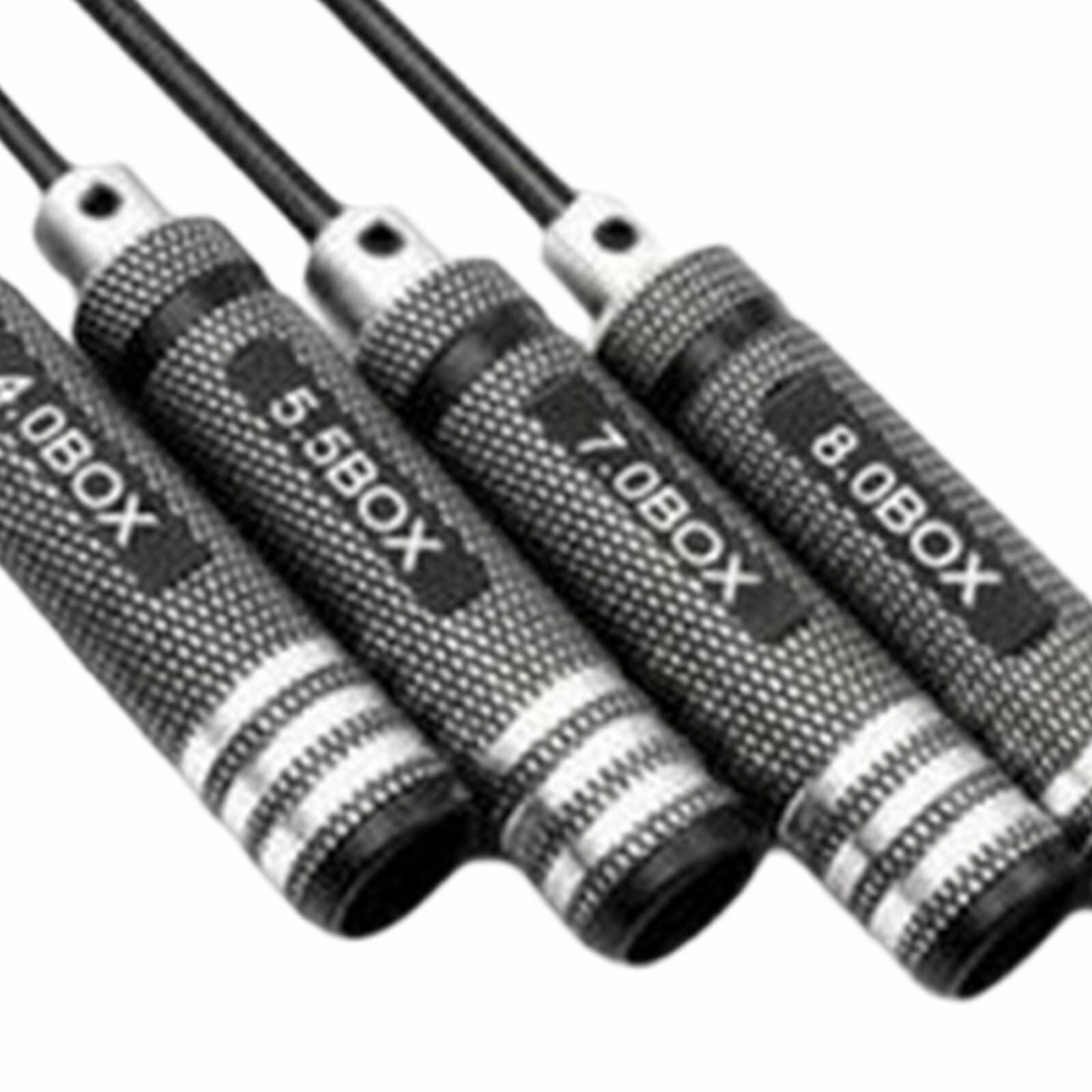 4x Professional RC Hex Screw Driver Screwdriver Repair Tool Set Black