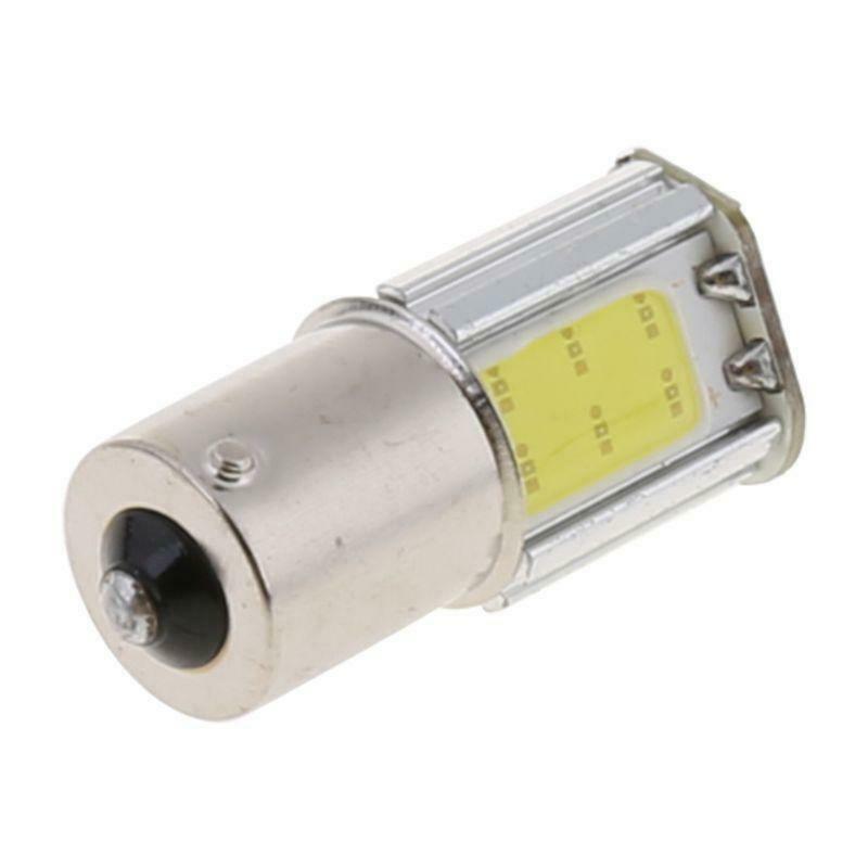 White 1156 G18 Ba15s 4 COB LED Turn Signal Rear Light Car Bulb Lamp 12V New