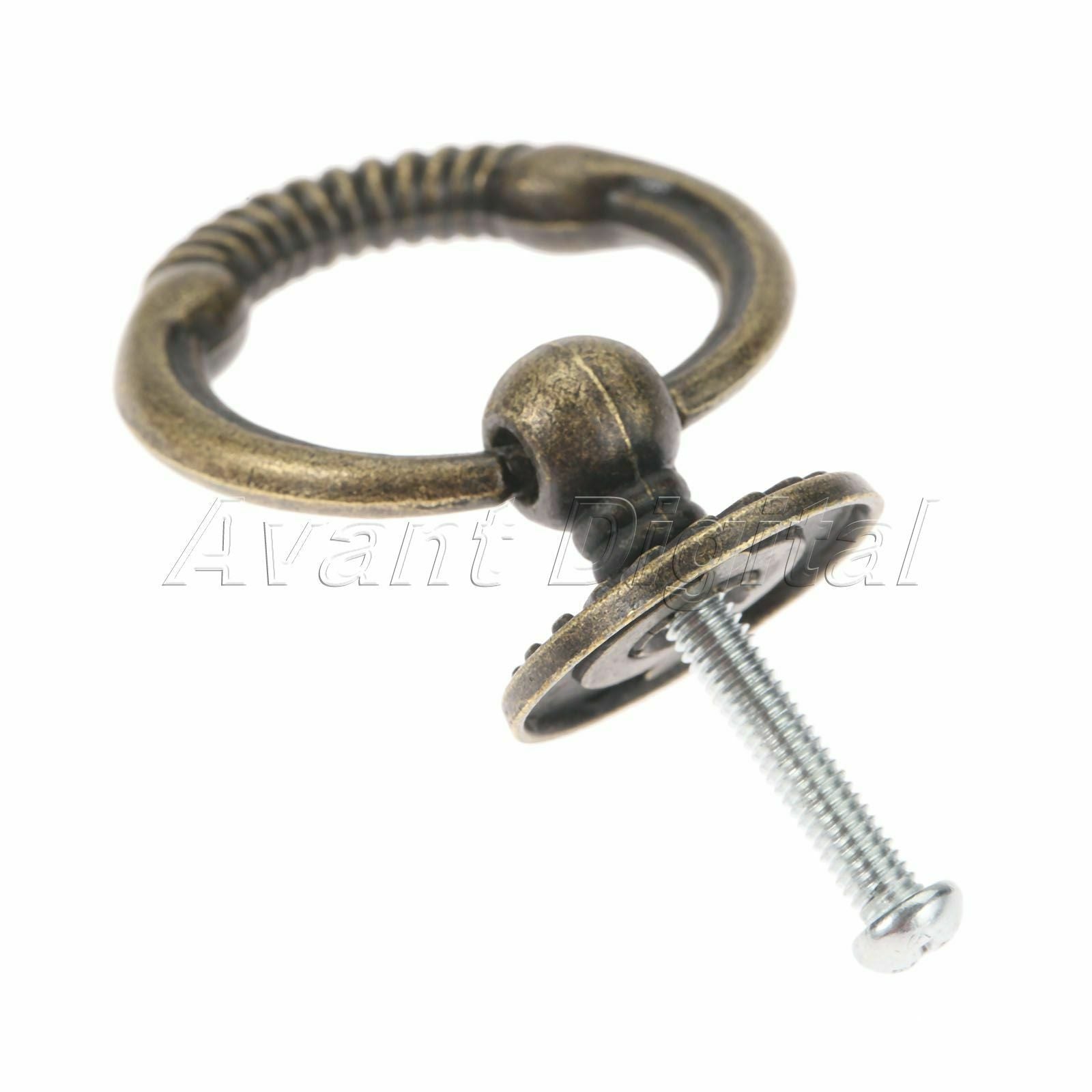 43*37mm Kitchen Cabinet Drawer Knob Ring Furniture Door Pull Handle Hardware