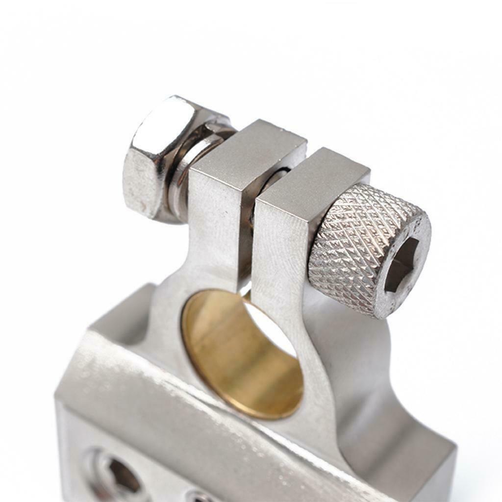1 Pair 1/0 & 8 Gauge Positive Negative Battery Terminal Clamp Connector