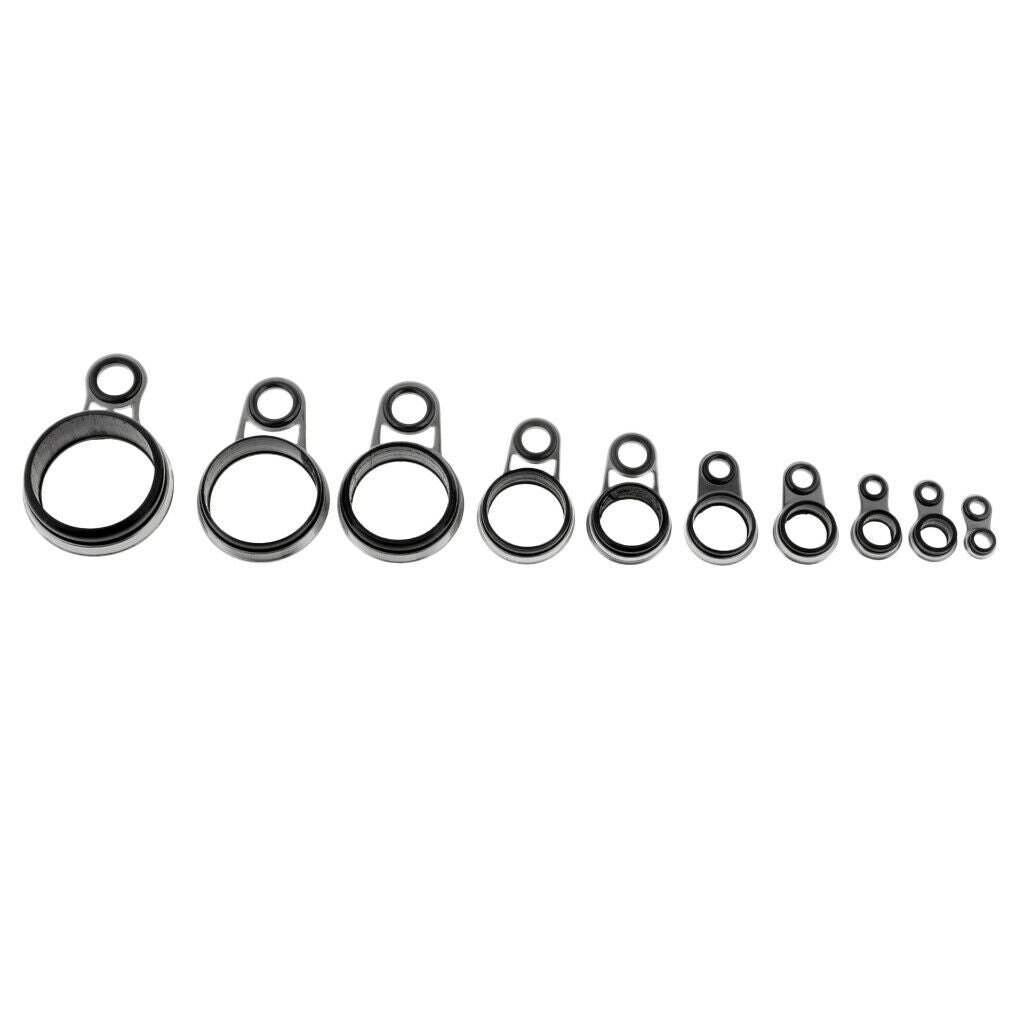 49Pcs Fishing Rod Guides Tip Tops Telescopic Rod   Casting Rod Guides