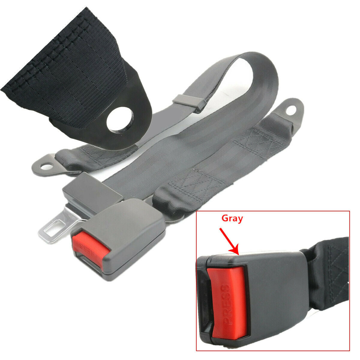 2 Point Universal Adjustable Car Seat Safety Belt Length Adjustable Universal
