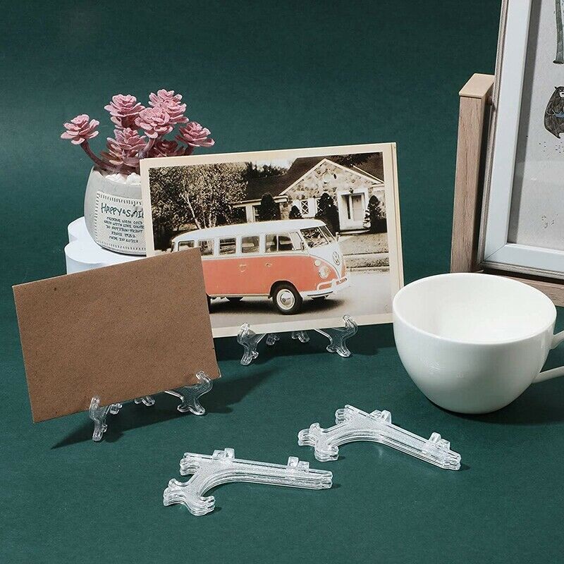 45Pcs Mini Easel Stands 3 Inch Plastic Plate Stand Holder Display Picture EaQ5F1