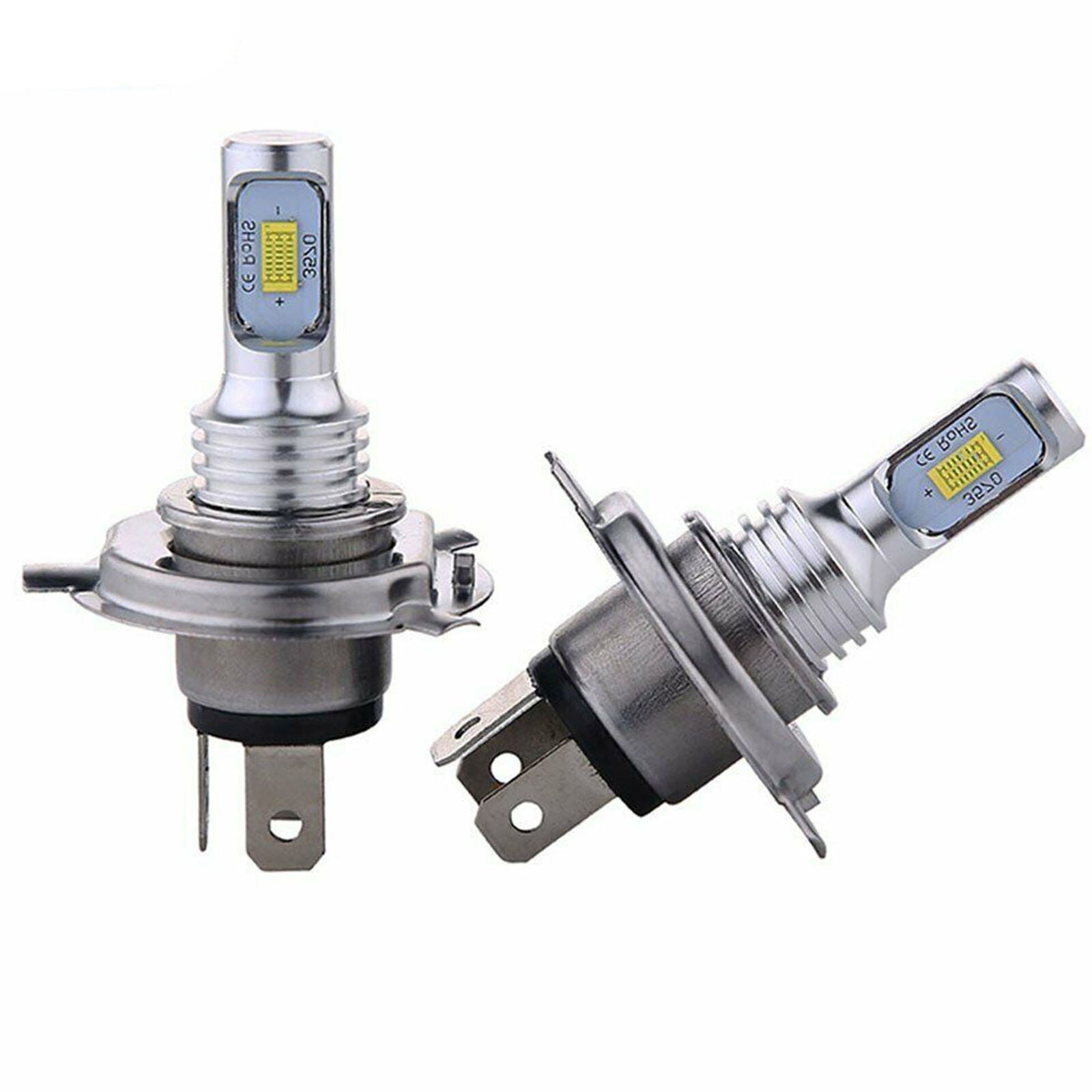 H4 LED Headlight Bulbs Kit High Low Beam 35W 4000LM Super Bright 6000K White