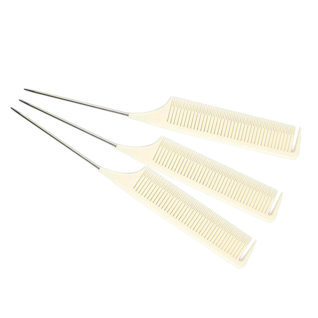 3x New Pro Sectioning Weave Highlighting Foiling Hair Comb for Salon Dyeing