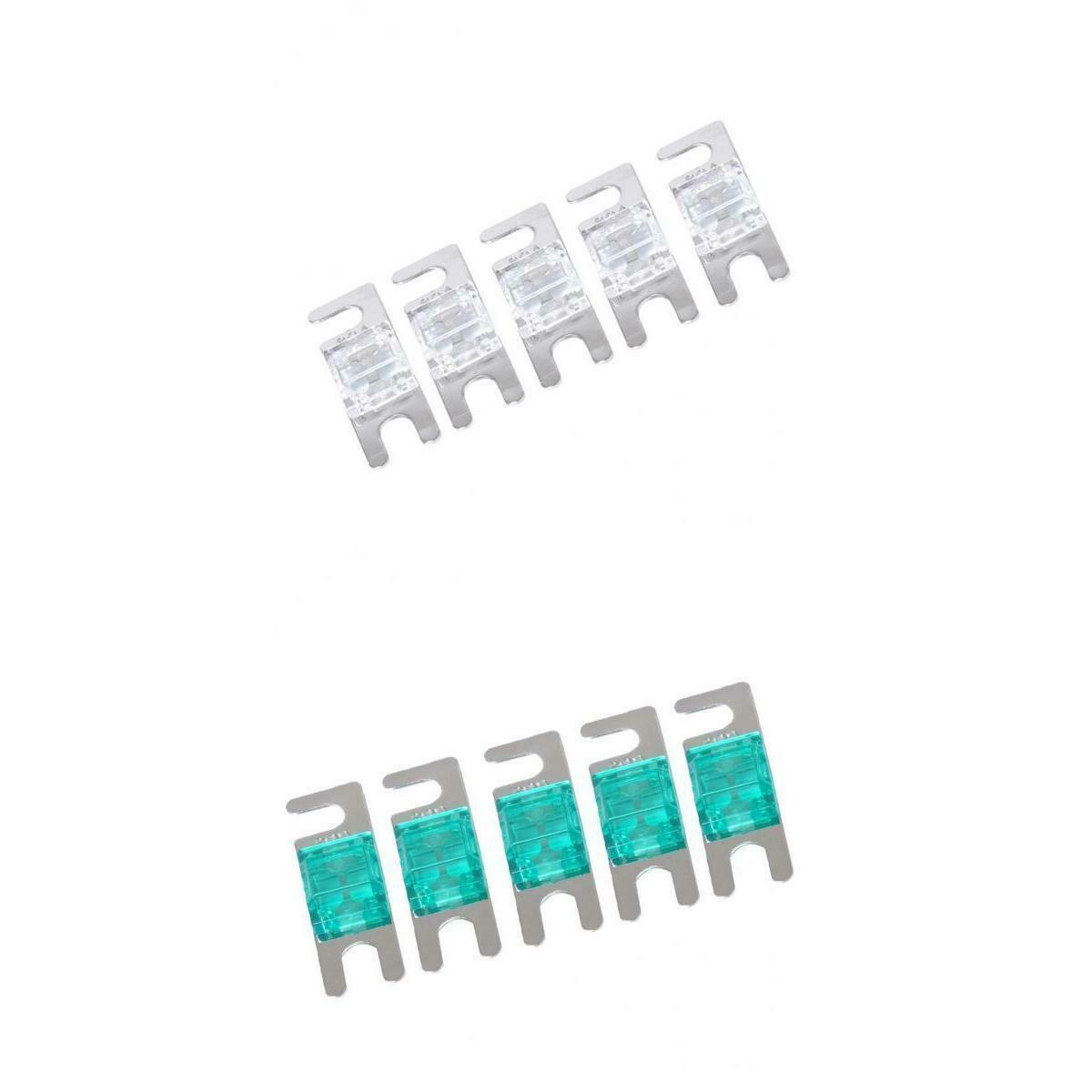 10pcs 80A+30A High Quality Nickel Plated Car Audio Mini ANL Type Blade Fuse