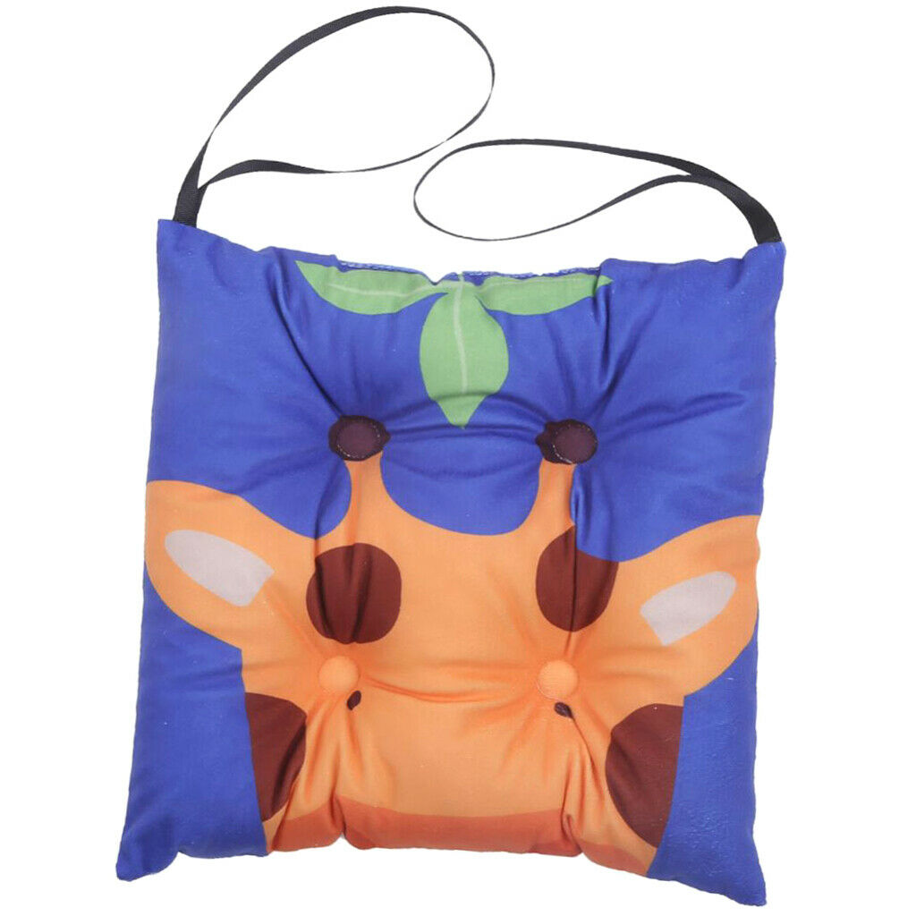 2X Cute Cartoon Dining Chair Pad Seat Cushion Pads with for Kids 30x30cm