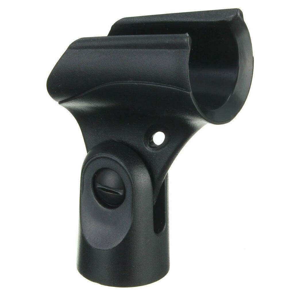 5/8 Inch Black Plastic For All The Microphone Mic Clip Microphone Clamp