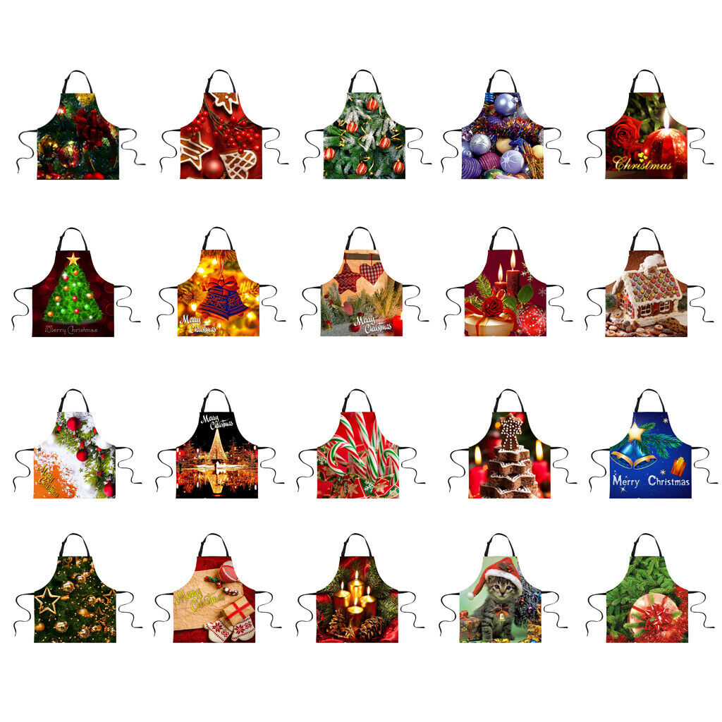 Christmas Adults Chef Apron for Kitchen Festive Cooking Baking Knot