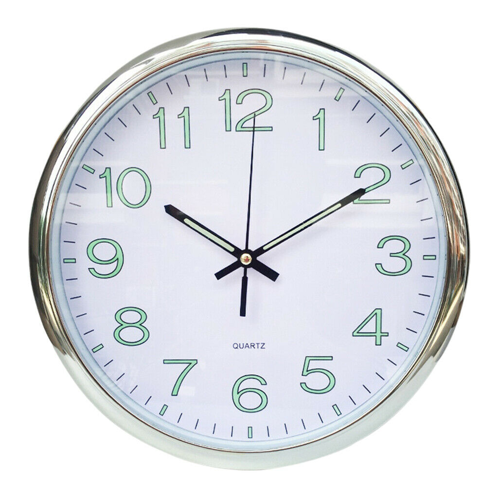 Modern Luminous Wall Clock Digital Number Clocks Office Living Room Decor