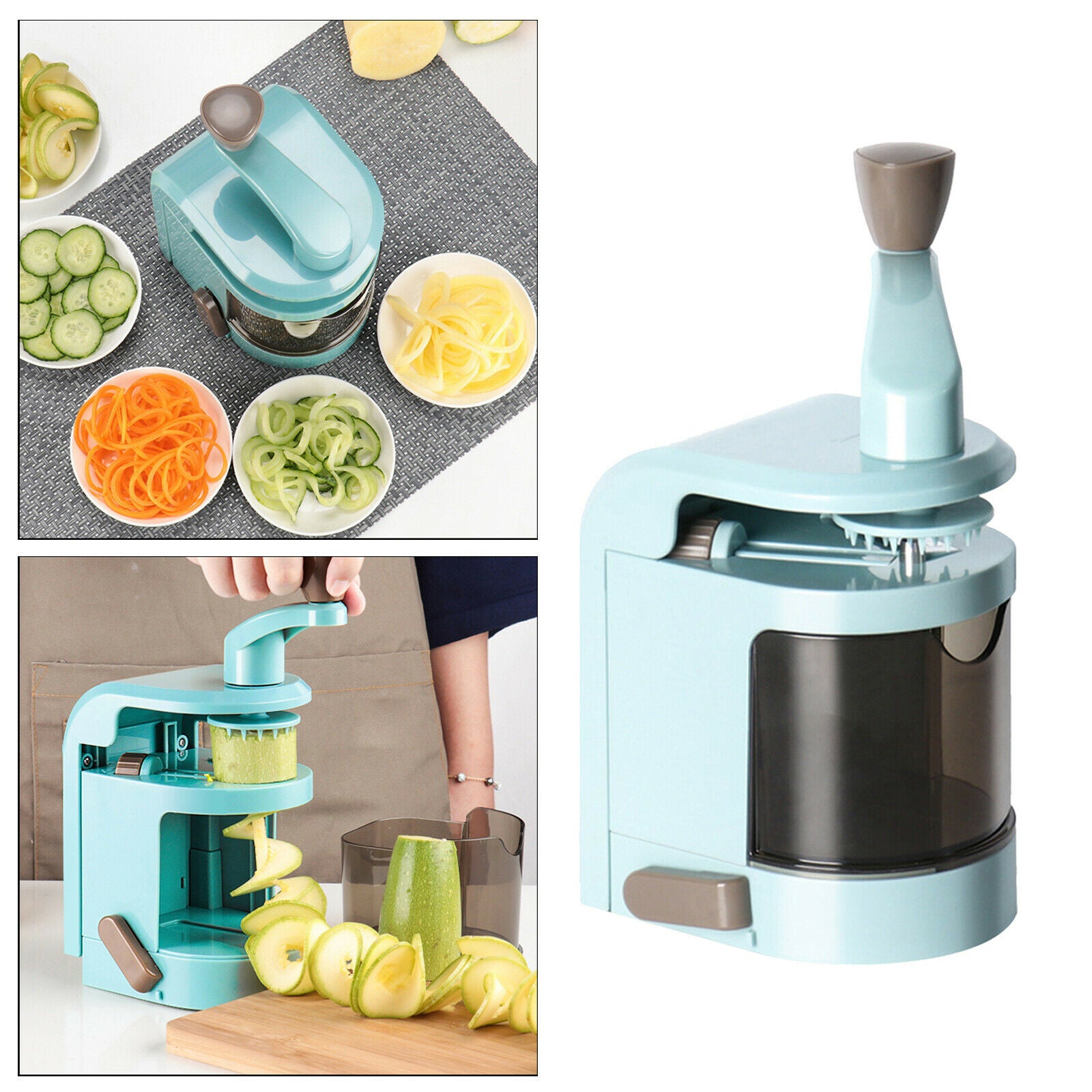 Hand Crank Fruit Vegetable Slicer Cutter Food Grater Zucchini Maker Slicer