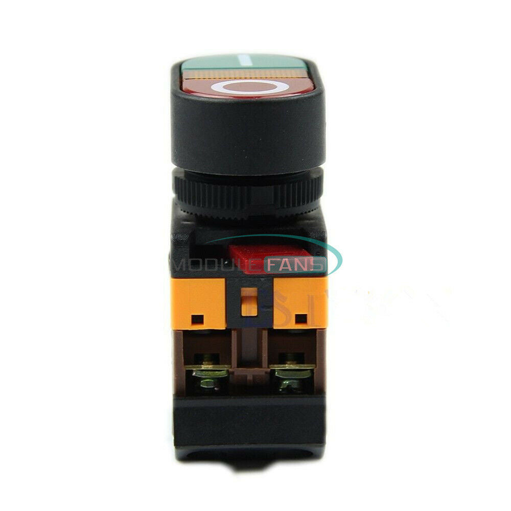 Red Green Power ON OFF Light Indicator Momentary Switch Start Stop Push Button
