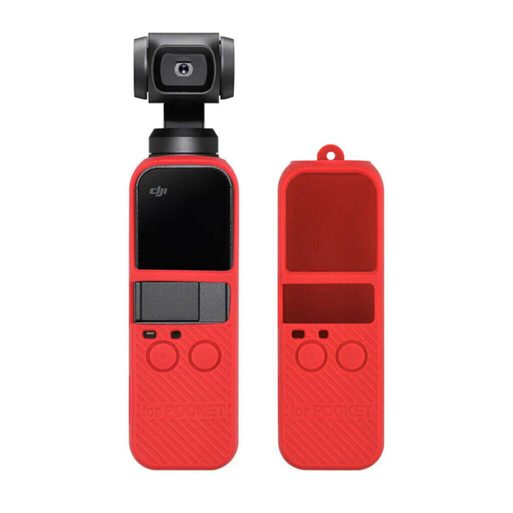 Silicone Case Cover Skin Shell for DJI OSMO Pocket Gimbal Camera  Red