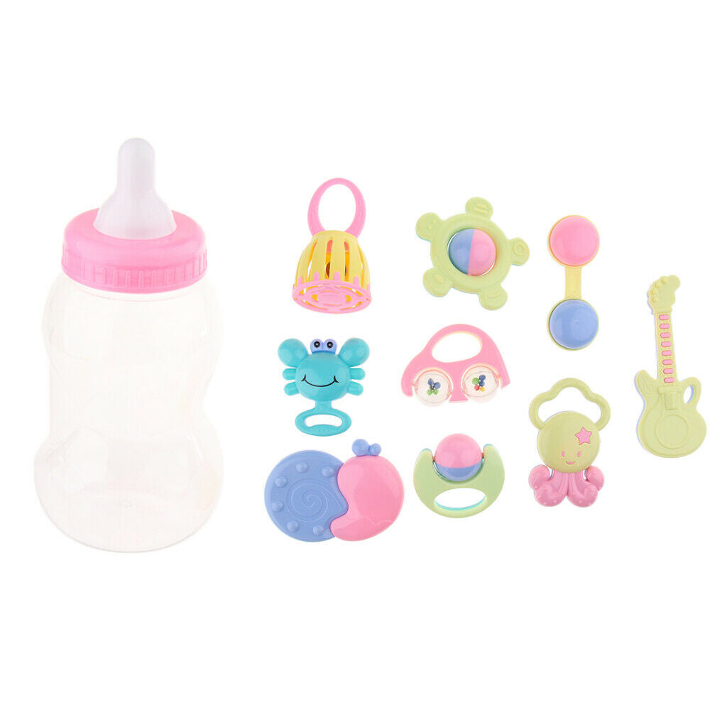 Rattle Set Of Bottle Teether Educational Toys Room Decoration